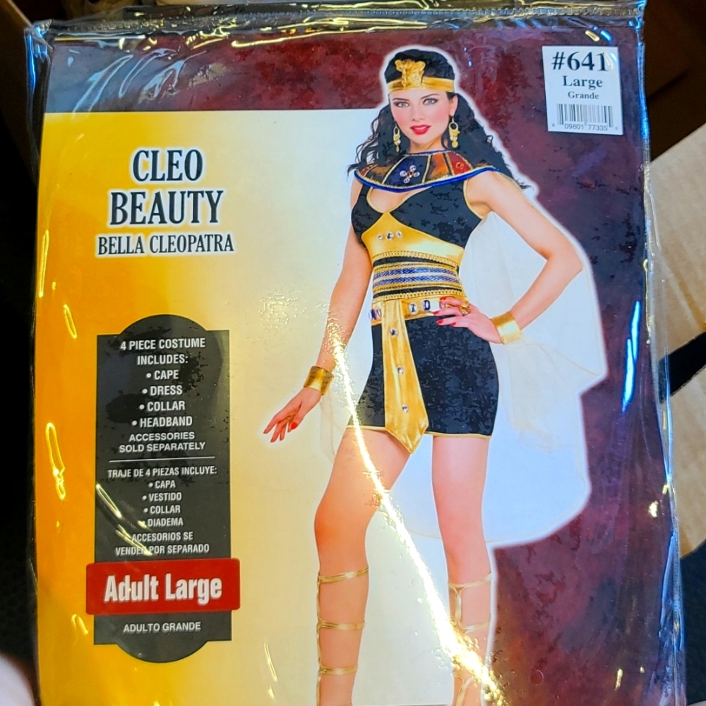 Princess/Cleo beauty Adult LG 4pc Costume
